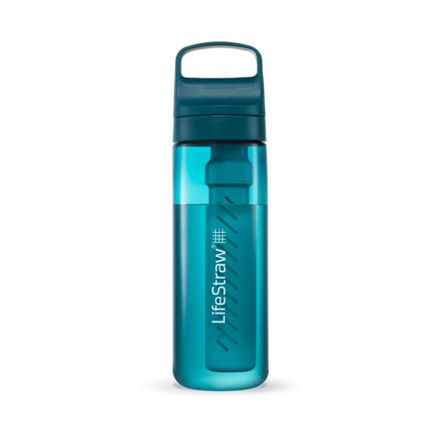 LifeStraw GO 2.0 Filter 650ml + pH Kit Teal