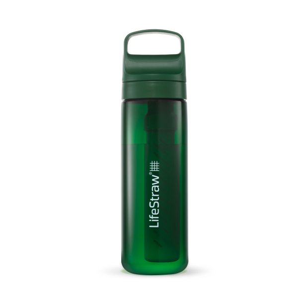 LifeStraw GO 2.0 Filter 650ml + pH Kit Terrace Green