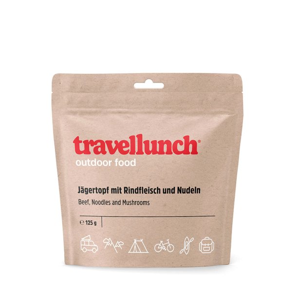 Travellunch Jgergryde med oksekd i Nudler